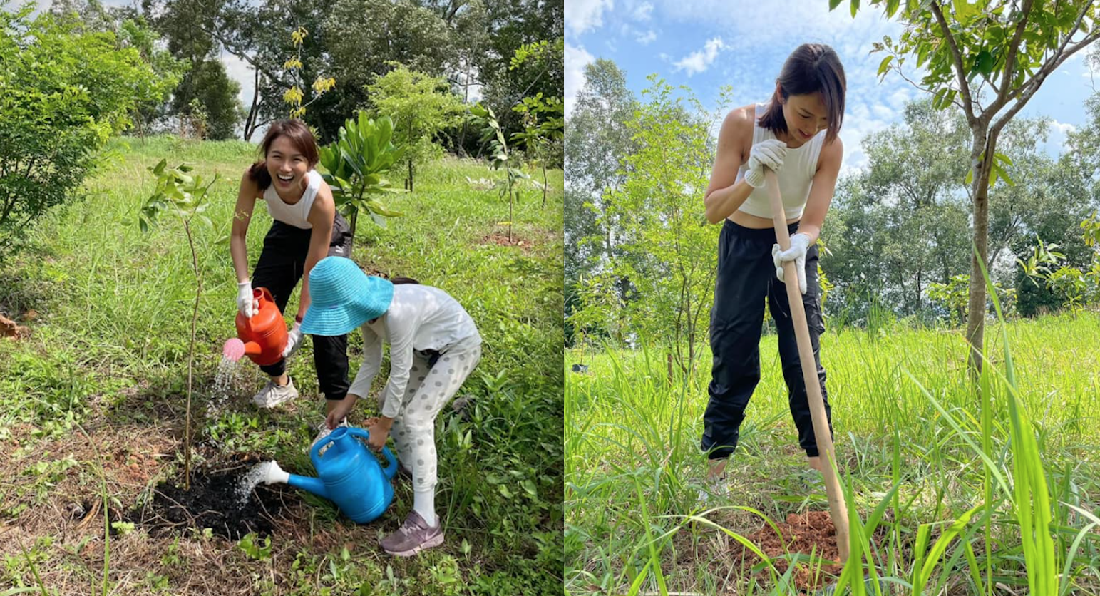 joanne-peh-&-daughter-go-tree-planting-to-conserve-wetland-areas,-help-protect-the-coastline-from-erosion