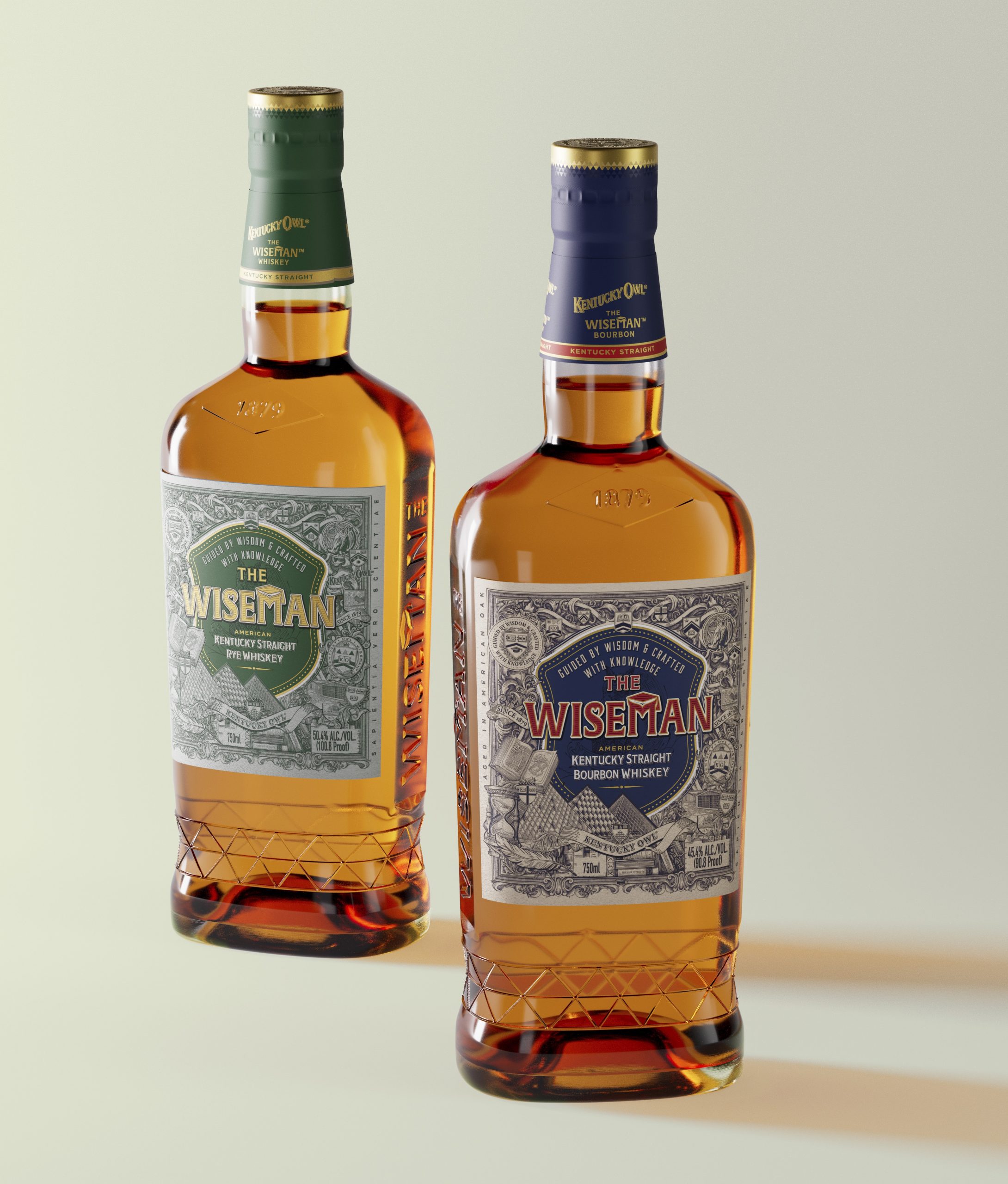 Kentucky Owl The Wiseman Rye Whiskey and Bourbon Whiskey